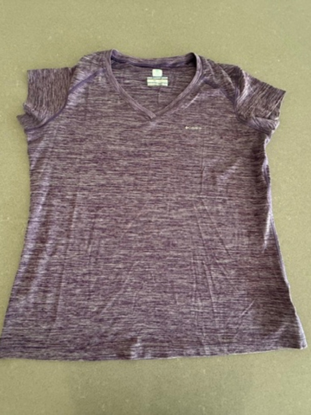 Women's Columbia V-Neck Purple XL Omni-Freeze Zero Shirt